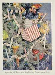 Illustration från Ett besök i jultomtens land